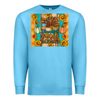 Ocean Blue Thankful grateful blessed Premium Sweatshirt - Artiststas