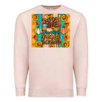 Pale Pink Thankful grateful blessed Premium Sweatshirt - Artiststas