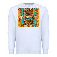White Thankful grateful blessed Premium Sweatshirt - Artiststas