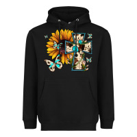 Black cross with sunflower Heavyweight Hoodie - JahusDesignShop