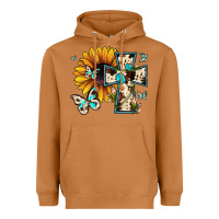 Meerkat cross with sunflower Heavyweight Hoodie - JahusDesignShop