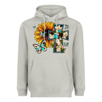 Moon Dust cross with sunflower Heavyweight Hoodie - JahusDesignShop
