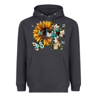 Smoke cross with sunflower Heavyweight Hoodie - JahusDesignShop
