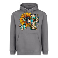 Storm cross with sunflower Heavyweight Hoodie - JahusDesignShop