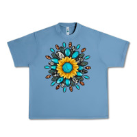 Pebble Blue gemstone sunflower Urban Heavy Tee - Artiststas