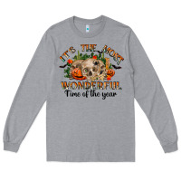 Heather Grey it's the most wonderful time of the year Long Sleeve Tee - RanaPortraitStore