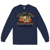 Navy it's the most wonderful time of the year Long Sleeve Tee - RanaPortraitStore