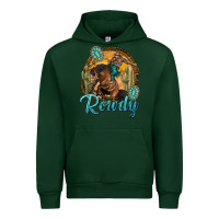 Forest Green western rowdy Urban Hoodie - NancyCooperArtShop