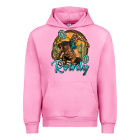 Fuchsia Pink western rowdy Urban Hoodie - NancyCooperArtShop