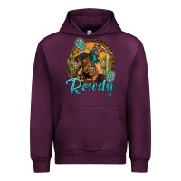 Mauve Wine western rowdy Urban Hoodie - NancyCooperArtShop