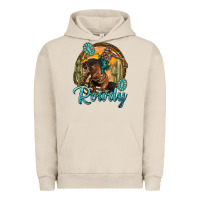 Pigment French Oak western rowdy Urban Hoodie - NancyCooperArtShop