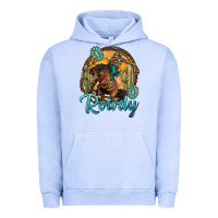 Pigment Grape Ice western rowdy Urban Hoodie - NancyCooperArtShop