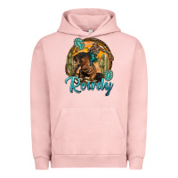 Pigment Salmon western rowdy Urban Hoodie - NancyCooperArtShop