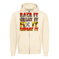 Sandshell race it great it fix it repeat it Zipper Hoodie - Zillion Design Studio