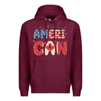 Burgundy American Premium Hoodie - MaliasSmallBusiness