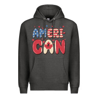 Charcoal Heather American Premium Hoodie - MaliasSmallBusiness
