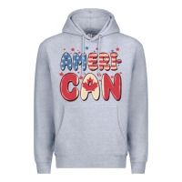 Heather Grey American Premium Hoodie - MaliasSmallBusiness