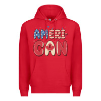 Red American Premium Hoodie - MaliasSmallBusiness