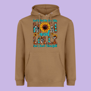 God Gifted Me Two Titles Mom And Lolli  And I Rock Heavyweight Hoodie Designed By Jahusdesignshop