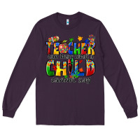 Plum teacher can hear what a child cannot say Long Sleeve Tee - Zillion Design Studio