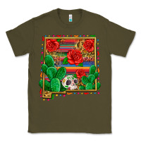 Army Green new mexico map Classic Tee - Zillion Design Studio