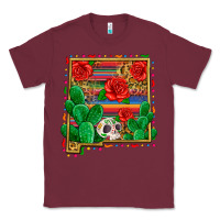 Burgundy new mexico map Classic Tee - Zillion Design Studio