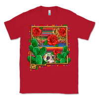 Red new mexico map Classic Tee - Zillion Design Studio