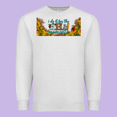 I Do It For The Aha Moments Libbey Glass Premium Sweatshirt Designed By Bundleandbundleshop