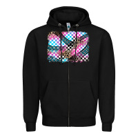 Black race background Zipper Hoodie - Zillion Design Studio