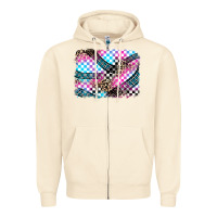 Race Background Zipper Hoodie | Teevron