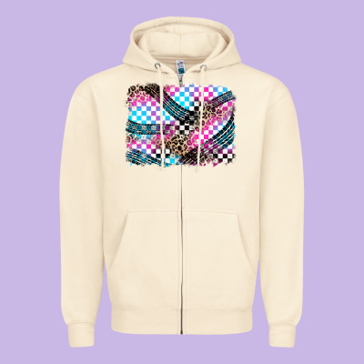 Race Background Zipper Hoodie Designed By Zillion Design Studio