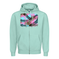 Seafoam race background Zipper Hoodie - Zillion Design Studio