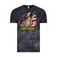 Cloud Black army veteran  pray Vintage Tee - BarkalooDesign