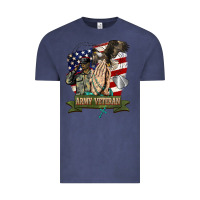 Vintage Denim army veteran  pray Vintage Tee - BarkalooDesign
