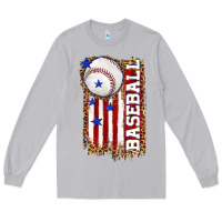 Moon Dust baseball american flag Long Sleeve Tee - texasbilliewilder