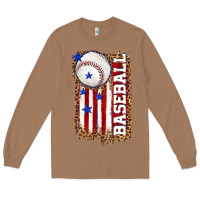 Toasted Coconut baseball american flag Long Sleeve Tee - texasbilliewilder