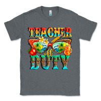 Charcoal Heather teacher off duty Classic Tee - texasbilliewilder