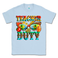Dusty Blue teacher off duty Classic Tee - texasbilliewilder
