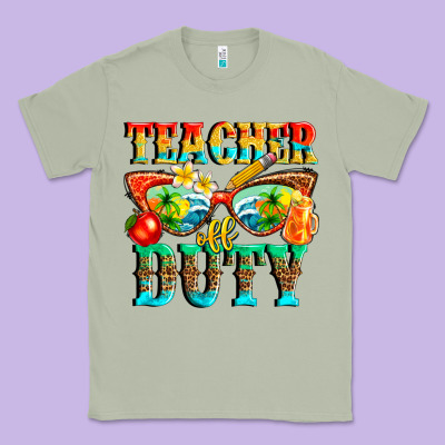 Teacher Off Duty Classic Tee Designed By Texasbilliewilder