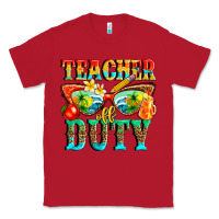 Red teacher off duty Classic Tee - texasbilliewilder