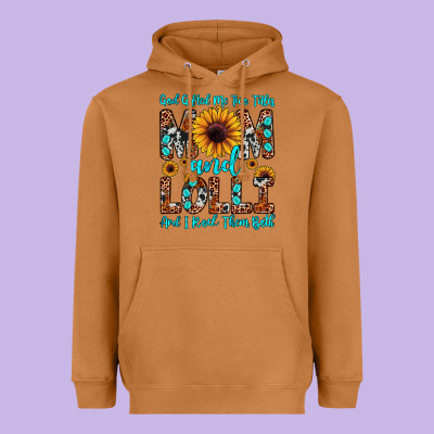 God Gifted Me Two Titles Mom And Lolli  And I Rock Heavyweight Hoodie Designed By Jahusdesignshop