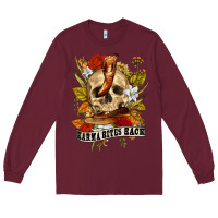 Burgundy karma bites back Long Sleeve Tee - RanaPortraitStore