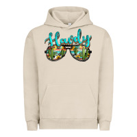 Pigment French Oak western howdy police sunglasses Urban Hoodie - NancyCooperArtShop