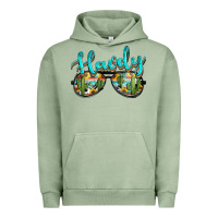 Pigment Oil Green western howdy police sunglasses Urban Hoodie - NancyCooperArtShop