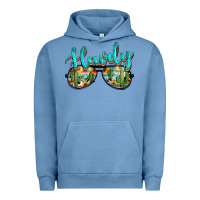 Pigment Pebble Blue western howdy police sunglasses Urban Hoodie - NancyCooperArtShop