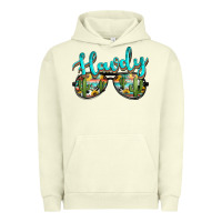 Pigment Pistachio western howdy police sunglasses Urban Hoodie - NancyCooperArtShop