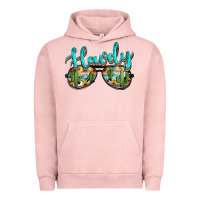 Pigment Salmon western howdy police sunglasses Urban Hoodie - NancyCooperArtShop