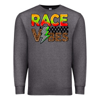 Charcoal Heather race vibes Premium Sweatshirt - AdoDesignShop