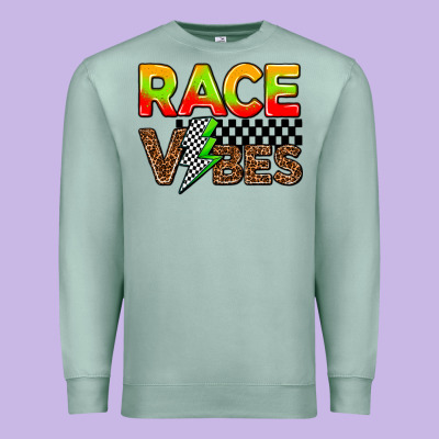 Race Vibes Premium Sweatshirt Designed By Adodesignshop