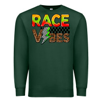 Sports Green race vibes Premium Sweatshirt - AdoDesignShop